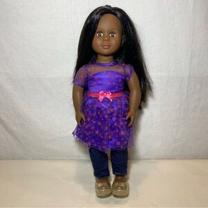 Vintage 1998 Our Generation Doll African American Black Hair Brown Eyes 18” RARE